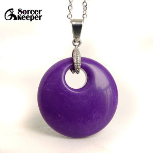 Natural Purple Phosphosiderite Pendant Jewelry Healing Love Gift Crystal