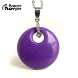 Natural Purple Phosphosiderite Pendant Jewelry Healing Love Gift Crystal