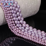 Purple Shell Beads 4/6/8/10mm Mother Of Pearls Spacer Beads for DIY Jewelry