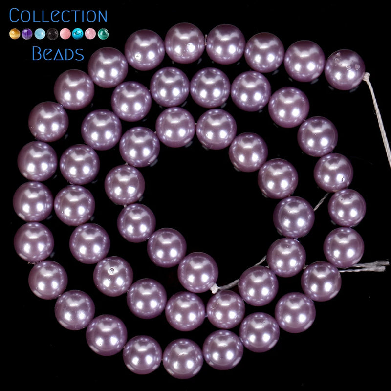 Purple Shell Beads 4/6/8/10mm Mother Of Pearls Spacer Beads for DIY Jewelry