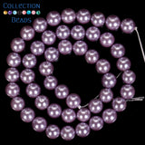 Purple Shell Beads 4/6/8/10mm Mother Of Pearls Spacer Beads for DIY Jewelry