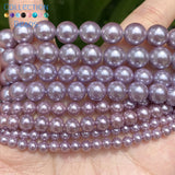 Purple Shell Beads 4/6/8/10mm Mother Of Pearls Spacer Beads for DIY Jewelry