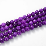 Natural Purple Stone Beads for Jewelry Making DIY Bracelet Necklace