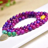 Purple Sugilite Chalcedony Jades Stone Beads Jewelry Making