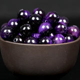 Purple Tiger Eye Stone Beads Round Loose Spacer Beads 4/6/8/10/12mm DIY