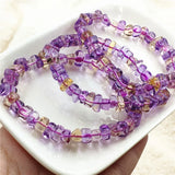 Natural Ametrine Quartz Abacus Beads Bracelet 8mm Men Women Gemstone Bracelet