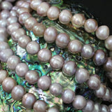 Natural Purple Freshwater Round Pearl Beads 9-10mm Jewelry Making