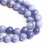 Natural Purple Angelite Stone Beads for Jewelry Making 4-12mm