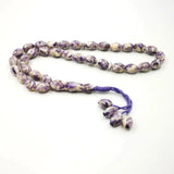 Purple Shell Tasbih Prayer Beads 33 Beads Tespih Islam Bracelet