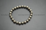 Pyrite 8mm Round Beads Bracelet Stretch Jewelry