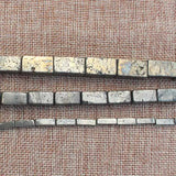 Pyrite Rectangle Loose Beads 15inch Strand