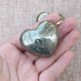 Natural Pyrite Stone Heart Decoration 40-65mm