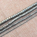 Pyrite Wheel Loose Beads 15inch Strand DIY Jewelry Making