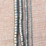 Pyrite Wheel Loose Beads 15inch Strand DIY Jewelry Making
