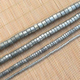 Natural Pyrite Wheel Shape Loose Beads 7.5inch Strand DIY Jewelry Making