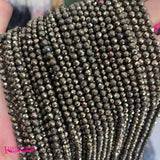 Pyrites Stone Small Beads 2/3/4mm Round Shape
