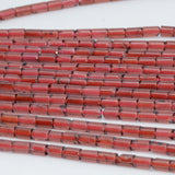 Natural Pyrope Garnet Round Tube Beads 2.5x3.5mm