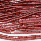 Natural Pyrope Garnet Round Tube Beads 2.5x3.5mm