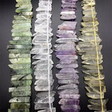 Natural Crystal DIY Beaded Irregular Loose Beads Ore Pendant Necklace