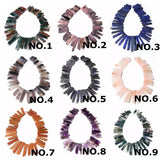 Natural Crystal DIY Beaded Irregular Loose Beads Ore Pendant Necklace