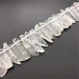 Natural Crystal DIY Beaded Irregular Loose Beads Ore Pendant Necklace