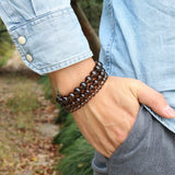 Smoky Quartz Bracelets Women Men Crystal Yoga Meditation Jewelry