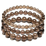 Smoky Quartz Bracelets Women Men Crystal Yoga Meditation Jewelry