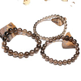 Smoky Quartz Bracelets Women Men Crystal Yoga Meditation Jewelry