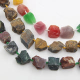 Natural Quartz Crystal Rough Nuggets Beads Personalized Necklace