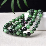 Quartz Ruby Ziosite Bracelet Healing Charm 8mm