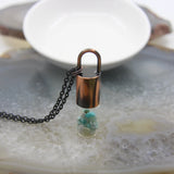 Natural Quartz Crystal Chip Beads Perfume Roller Bottle Pendant