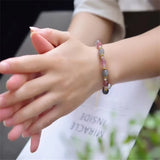 Quartz Crystal Strawberry Crystal Labradorite Bracelet