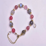 Quartz Crystal Strawberry Crystal Labradorite Bracelet