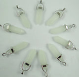 Quartz Turquoise Lapis Tiger Eye Stone Pendant 12pcs