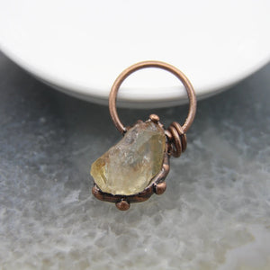 Quartz Fluorite/Citrines/Amethysts Pendant, Healing Crystal Necklace