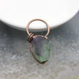 Quartz Fluorite/Citrines/Amethysts Pendant, Healing Crystal Necklace
