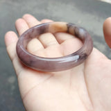 Natural Quartz Jade Bangles for Women Hand-Carved Lucky Amulet