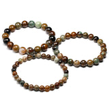 Quartz Snakeskin Stone Beads Bracelet DIY Charms Men Women