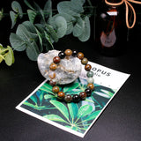 Quartz Snakeskin Stone Beads Bracelet DIY Charms Men Women