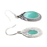 Vintage Natural Stone Amethysts Earrings for Women