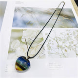 Natural Quartz Mixed 7 Chakra Pendant Heart Healing Crystal