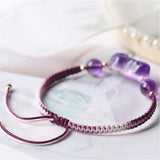 Natural Quartz Pixiu Bracelet Amethyst Rose Quartz Bangle