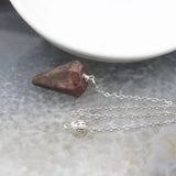 Natural Quartz Reiki Healing Pendulum for Spiritual Divination