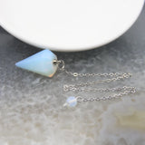 Natural Quartz Reiki Healing Pendulum for Spiritual Divination