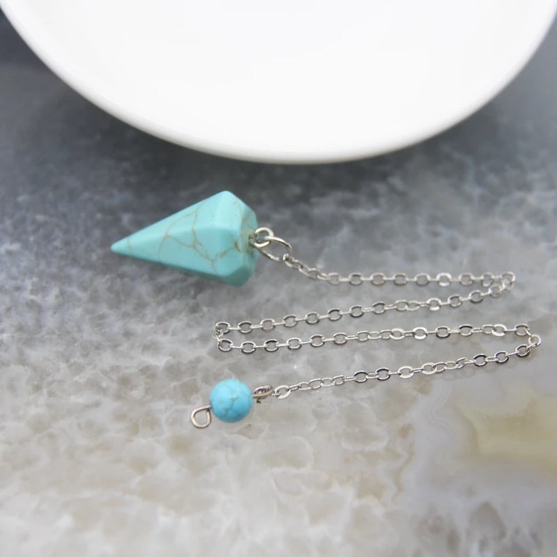 Natural Quartz Reiki Healing Pendulum for Spiritual Divination