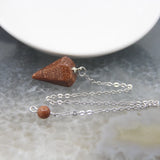 Natural Quartz Reiki Healing Pendulum for Spiritual Divination