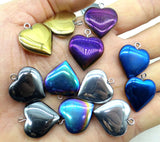 Quartz Hematite Heart-shaped Pendant for DIY Jewelry Making