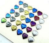 Quartz Hematite Heart-shaped Pendant for DIY Jewelry Making