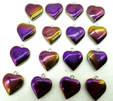 Quartz Hematite Heart Pendant for DIY Necklace Making