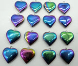 Quartz Hematite Heart-shaped Pendant for DIY Jewelry Making
